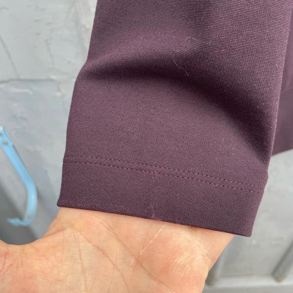 Kit and Ace Collarless Stretch Jacket, Burgundy, Small - Picture 13 of 14